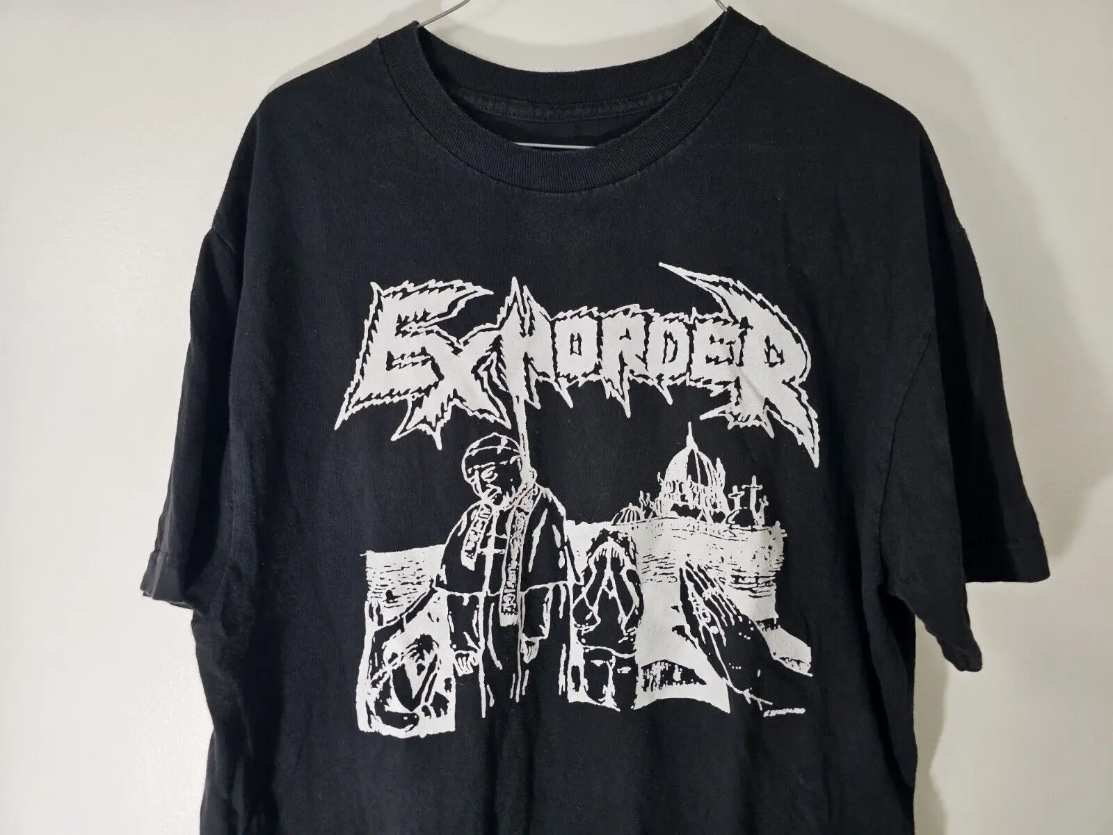 2018 Exhorder Slaughtering St Vitus Thrash Metal Band New Orleans T Shirt Sz L