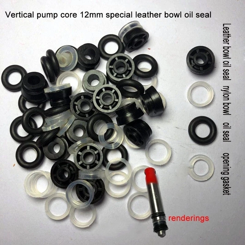 

Car Repair Tool Accessories 5 Sets Vertical Jack Pump Core Oil Seal Gasket Old-fashioned Leather Bowl 12mm