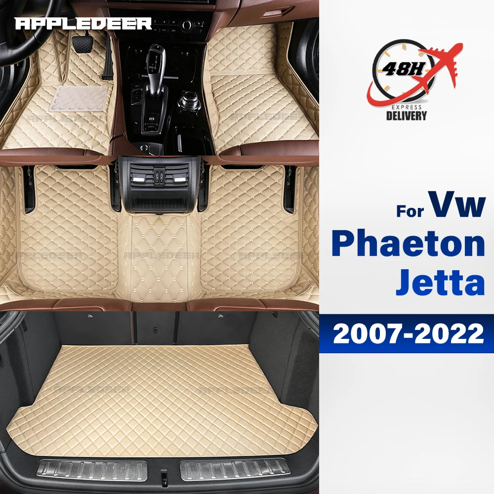 

Car Floor Mat Trunk mat for Volkswagen Vw Phaeton 2007-2016 Jetta 2006-2022 Auto Carpet Cover Interior Accessories