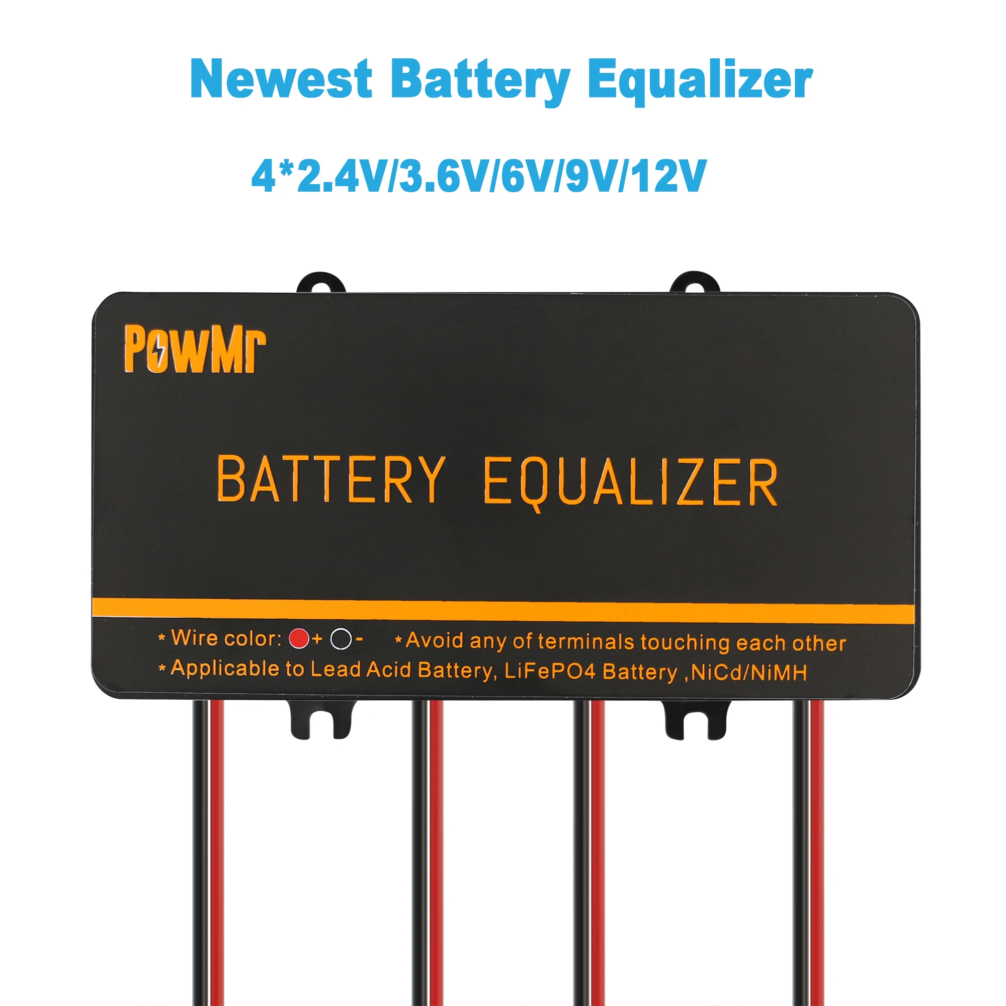 Battery Equalizer for 4PCS 2.4V/3.6V/6V/9V/12V Lead-acid Battery for Equalizing Charge and Discharge Voltage Extend Using Life