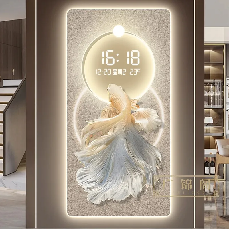 

Interior Fashion Wall Clocks Luxury Living Room Accent Design Save Space Clock Wall Chinese Orologio Da Parete Room Decorations
