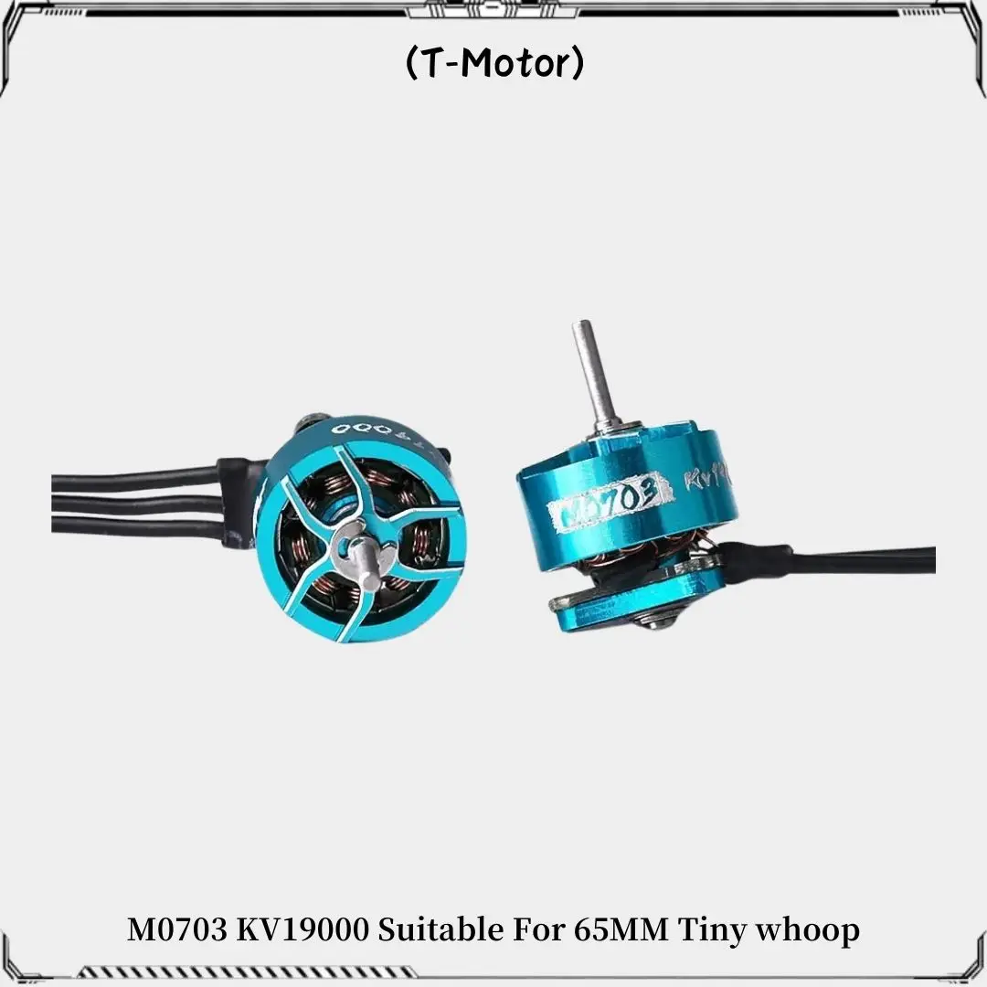 T-MOTOR M0703 KV19000 1S Bezszczotkowy silnik Odpowiedni do drona wyścigowego Tinywhoop 65 mm FPV