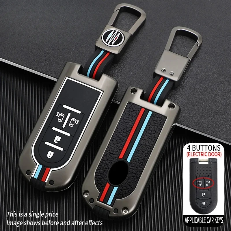 

2 3 4 Buttons for Perodua Myvi Bezza Axia Aruz for Toyota Rush Wigo Zinc Alloy Car Full Key Case Cover Shell Fob Holder