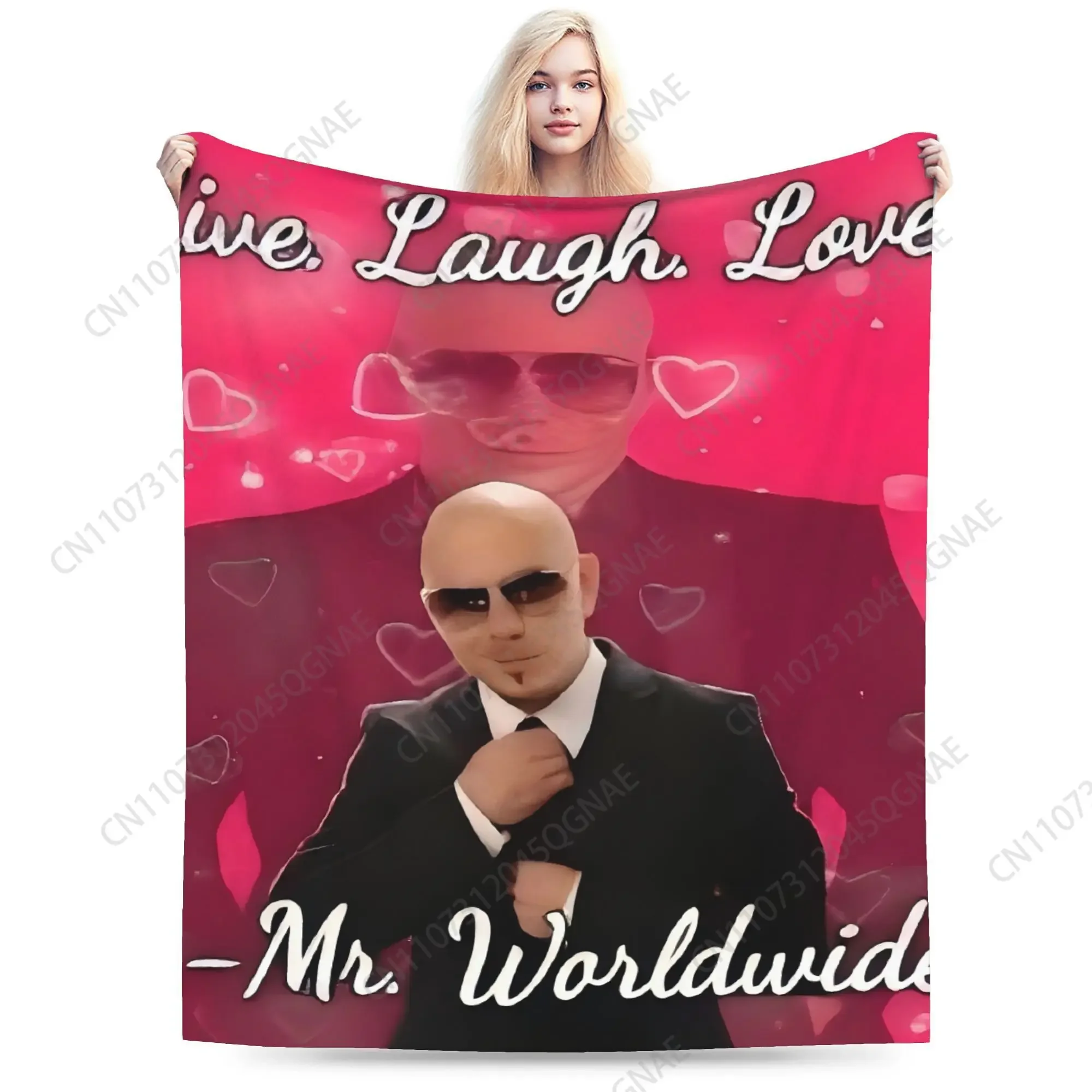 Custom Mr. Worldwide Ultra-Soft Flannel Throw Blanket – Comfortable All-Season Wrap With Stylish 