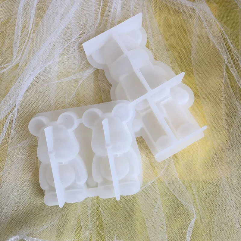 Bear Resin Mold Crystal Epoxy Mold Decoration For DIY Silicone Mold Jewelry Making Tool