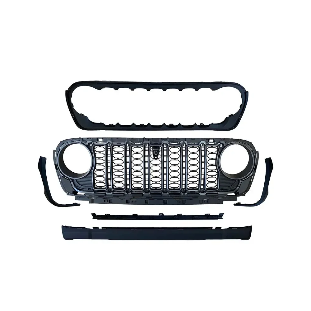 

New Car Grille 2024 Front Grill for Jeep wrangler JL 2018+ For Wrangler JL 2017-2023 upgrade to 2024 grille