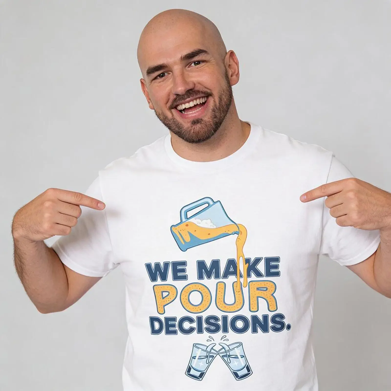 We Make Pour Decisions Stag Do T Shirt vintage Washed Slightly Comfortable Soft Breathable streetwear homme