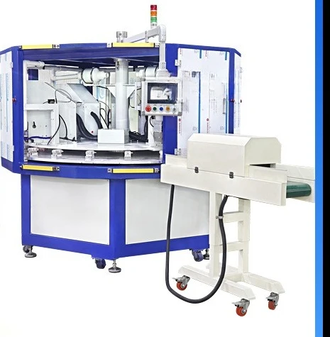 Servo eight-color oil cup pad printing machine turntable PLC touch screen cutting non-standard multi-color