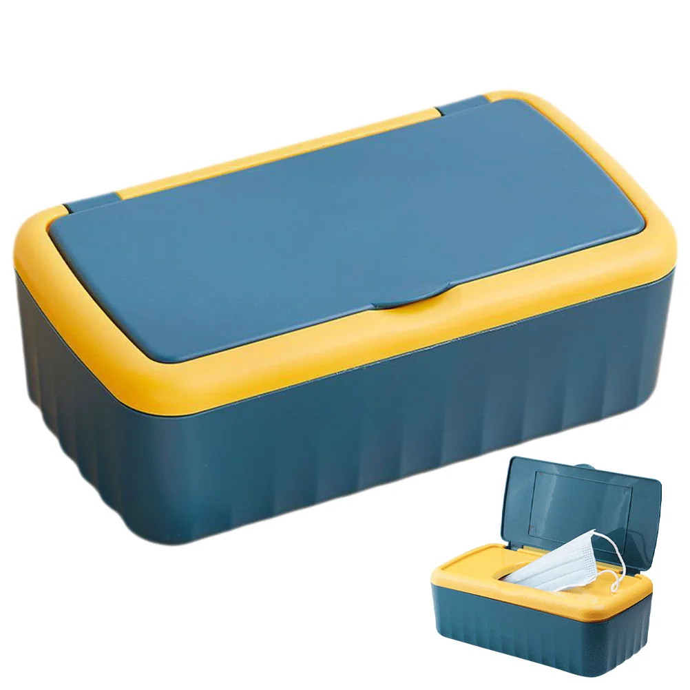 

Baby Wipes Wet Tissue Box Boxes of Container Holder for Bathroom Outdoor Tissues Blue Travel