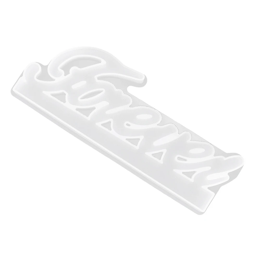 

Creative Crystal Silicone Molds Letter Design Diy Desktop Decoration Mold Home Crafts Non-Stick Easy Clean English Words