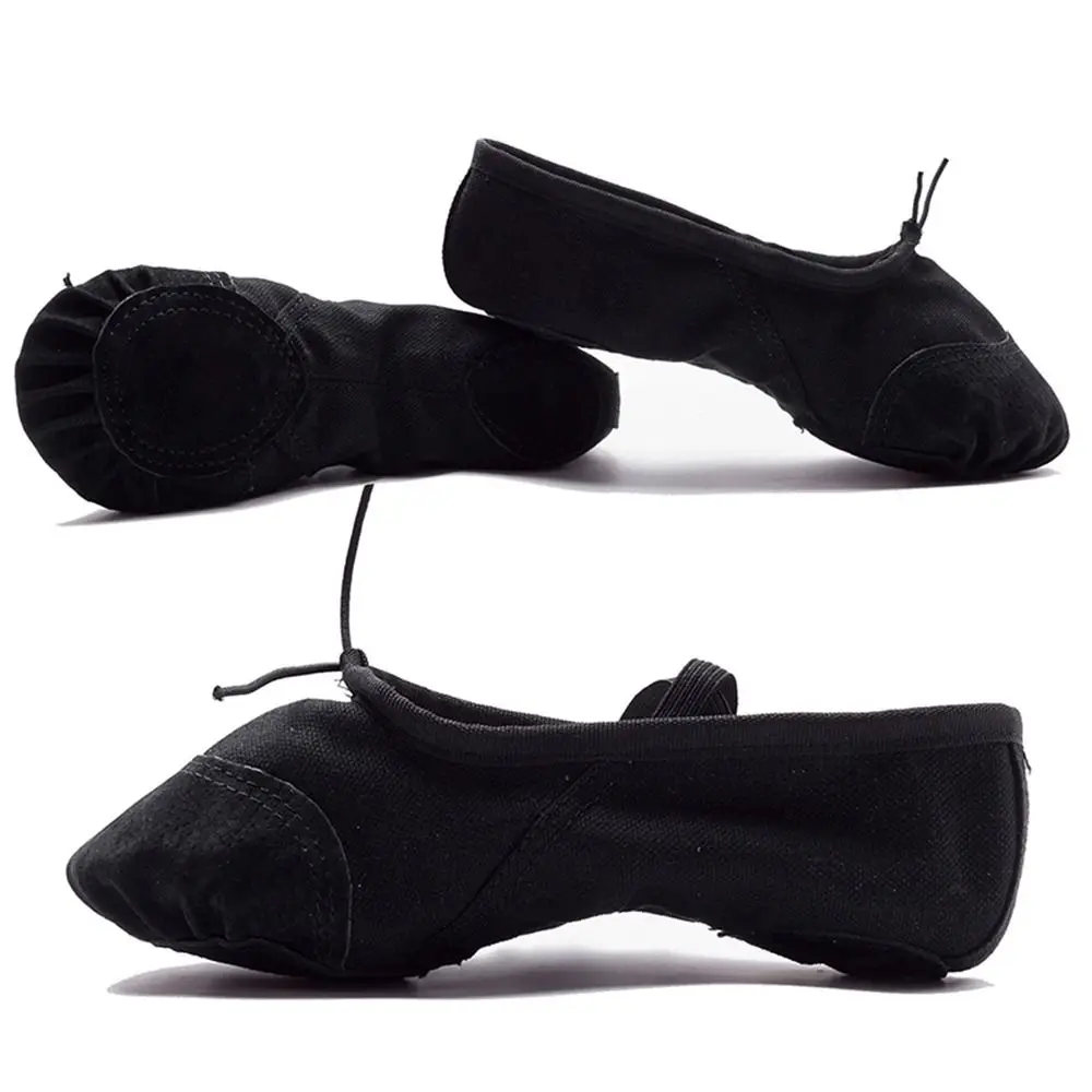 

Gymnastics Fitness Yoga Latin Dance Soft Flats Children Canvas Leather Gils Shoes Dance Shoes Girls Ballet Shoes Flats Shoes