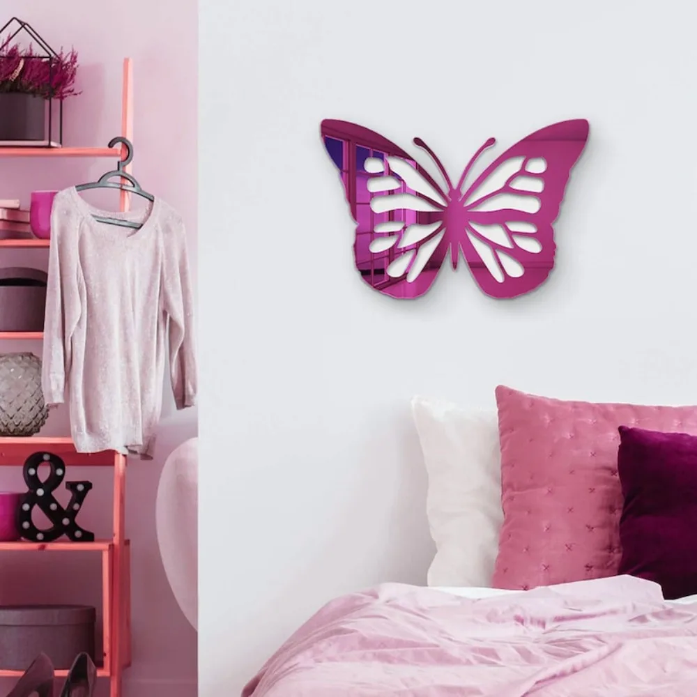 Butterfly Wall Art Cool Dorm Decor Home Decor Butterfly Mirror Acrylic Wall Hanging College Dorm Room Decor