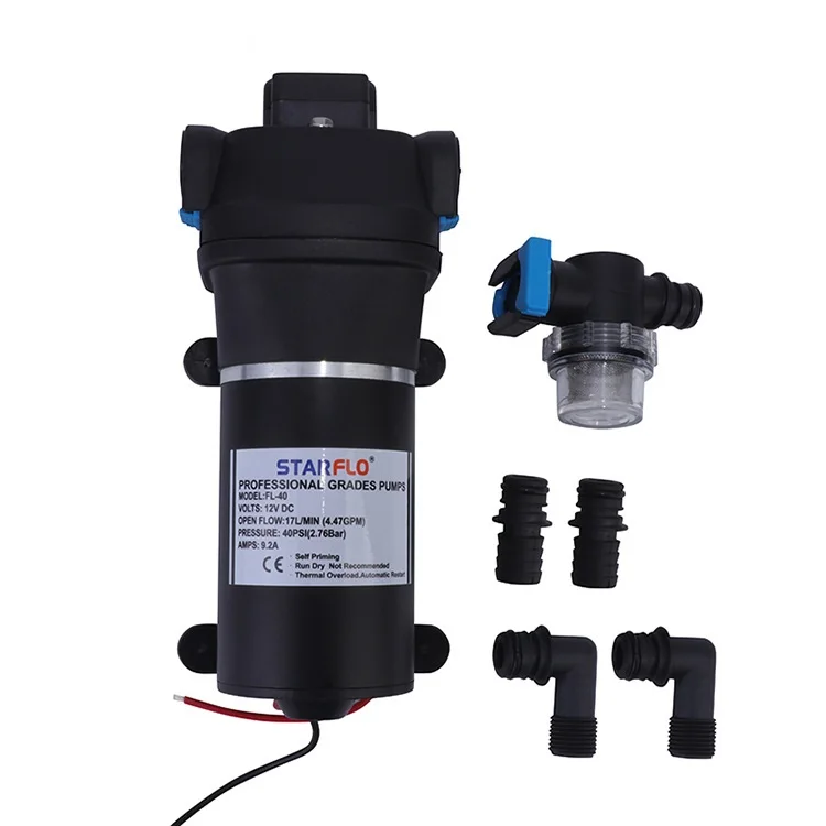 FL-40 40PSI on Demand pressure 12V flojet electric diaphragm marine dc marine water pump for boat