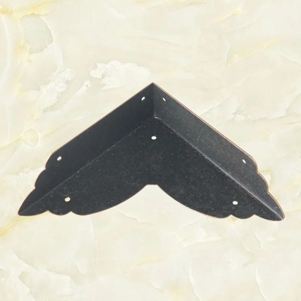 

6pcs 70Mm Furniture Protector Iron Desk Corner Guard Angel Shape Decorative Cover For Worktops Wooden Box Tin Wrap Corner