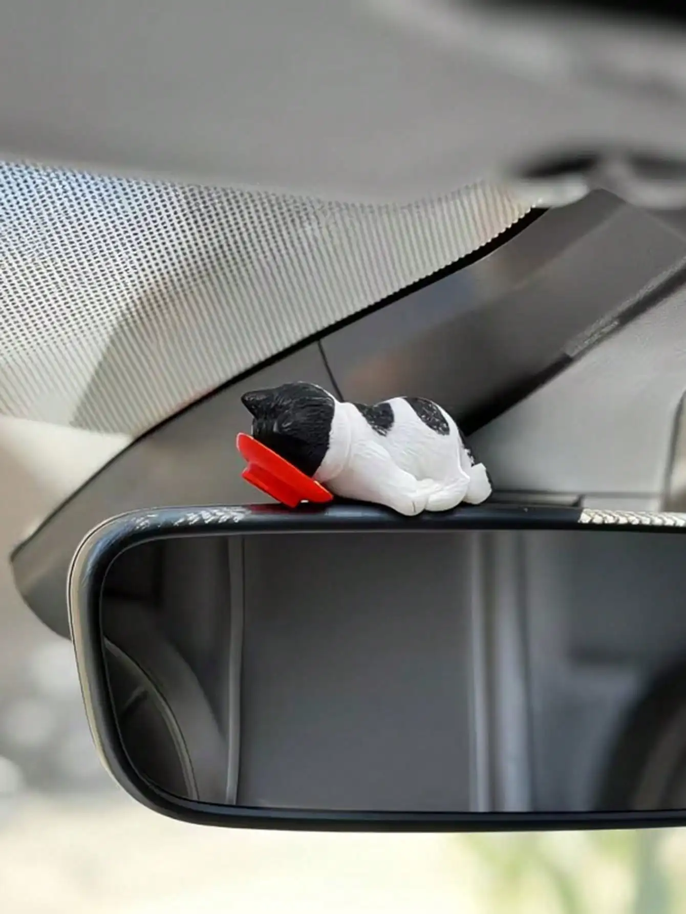 Mini Cat Car Accessories Rearview Mirror Ornaments for Women, Aesthetic Items, DIY Home Decor, Birthday Gift for Friends