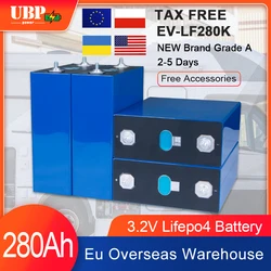 UBPPOWER LF280K 3.2V 280Ah New Prismatic LiFePo4 Batteries Cell 8000 Cycles Solar Energy EU Stock For Recreational Vehicle Boat