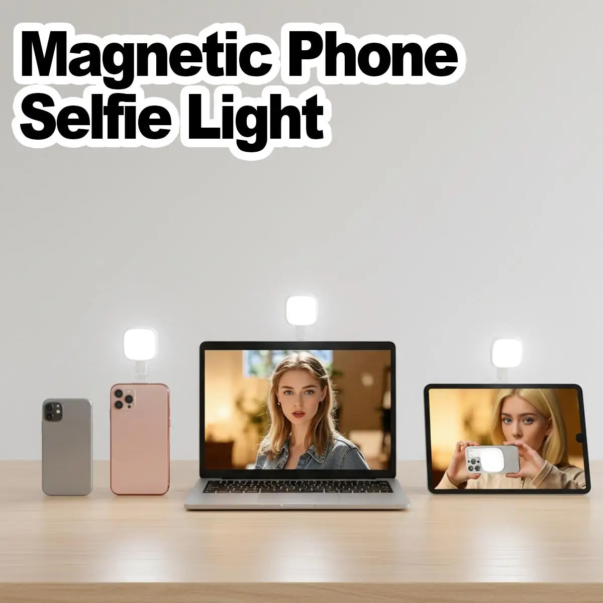 Foldable Dimmable Fill Light Wireless Portable Compact Mount Ring Light Laptop Clip Video Call Vlog Lighting Deco Mac Usb Gift