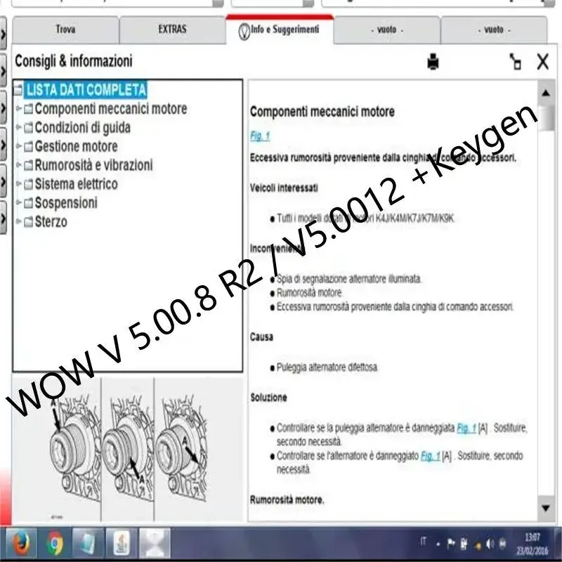 WOW 5.00.12 diagnostics Software 5.00.8 R2 + Kengen  French Spanish Polish Italian Serbian German Polish Dutch Czech Portuguese