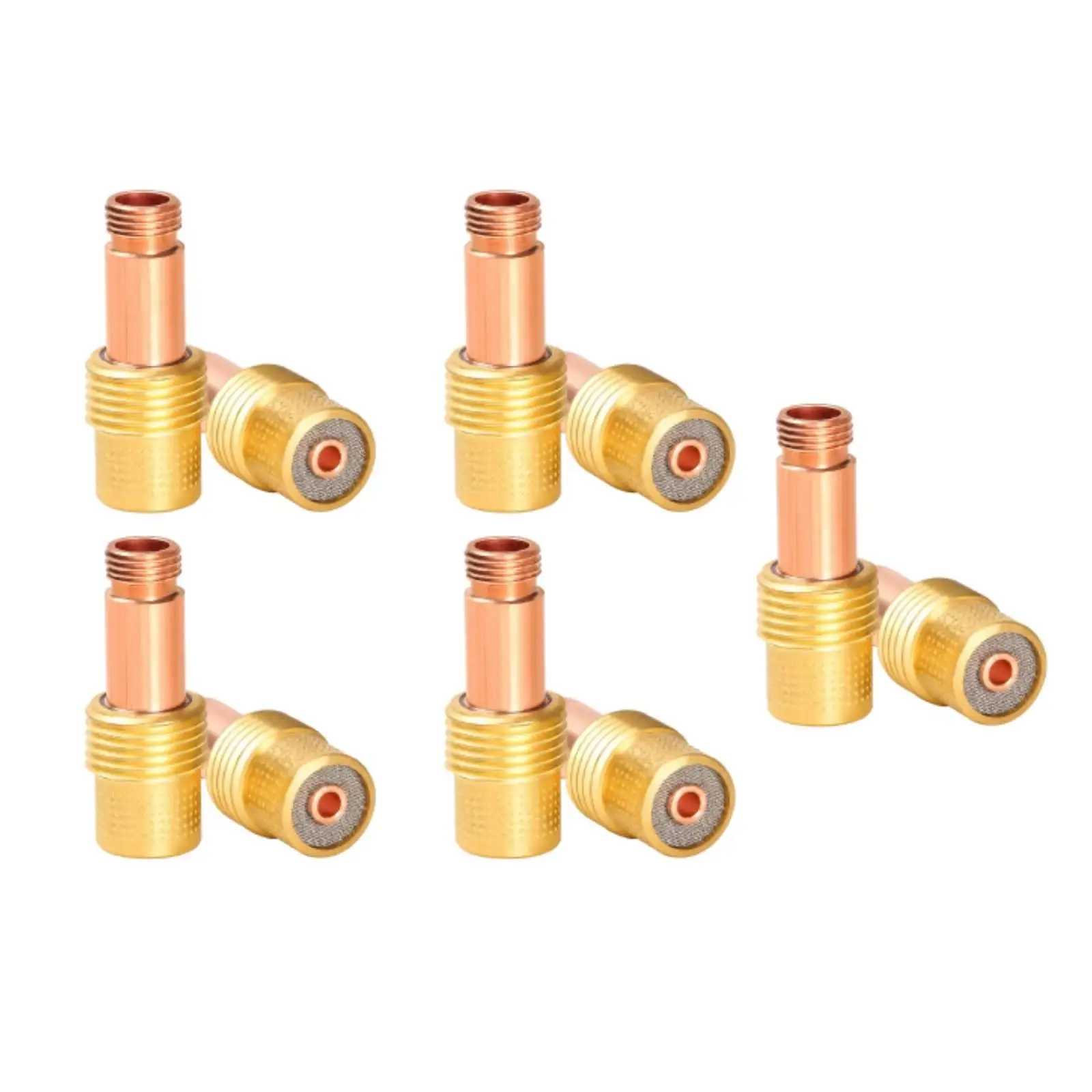 10 Pieces Gas Stream Component Impurity-Filtering Design Copper Joining-Torch Guide-Fluid Body for Welders, Fabrication Work