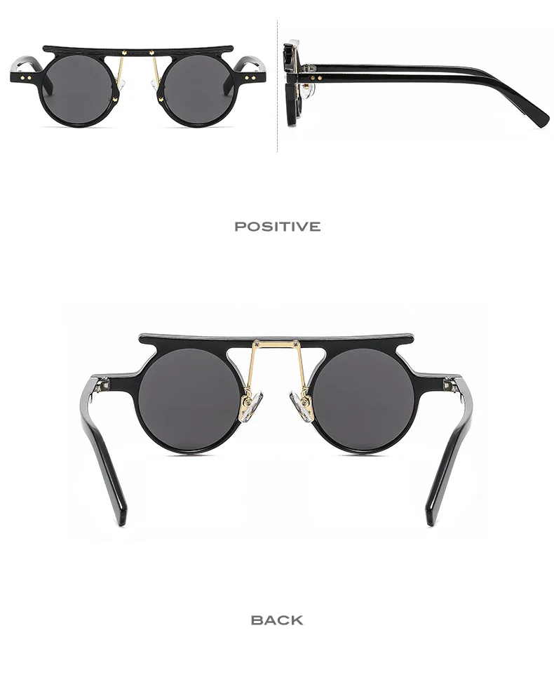 Kacamata Hitam Pria Kacamata Hitam untuk Wanita Kacamata Hitam Gaya Punk Hip-Hop Antik, Cocok untuk Mendaki Gunung, Pariwisata, dan Penggunaan Pantai