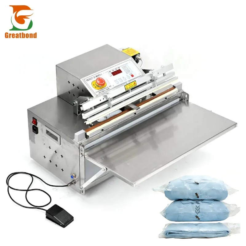 OEM ODM Stainless Steel Bean Food Meat Grain Rice Nut Kraft Plastic Pouch Big Nitrogen Filling External Vacuum Packaging Machine