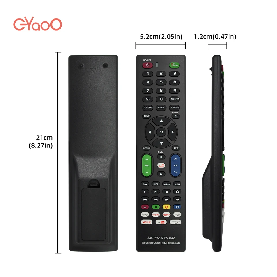 Control remoto universal para TV RM-014S+ compatible con cualquier marca, necesita configuración 6