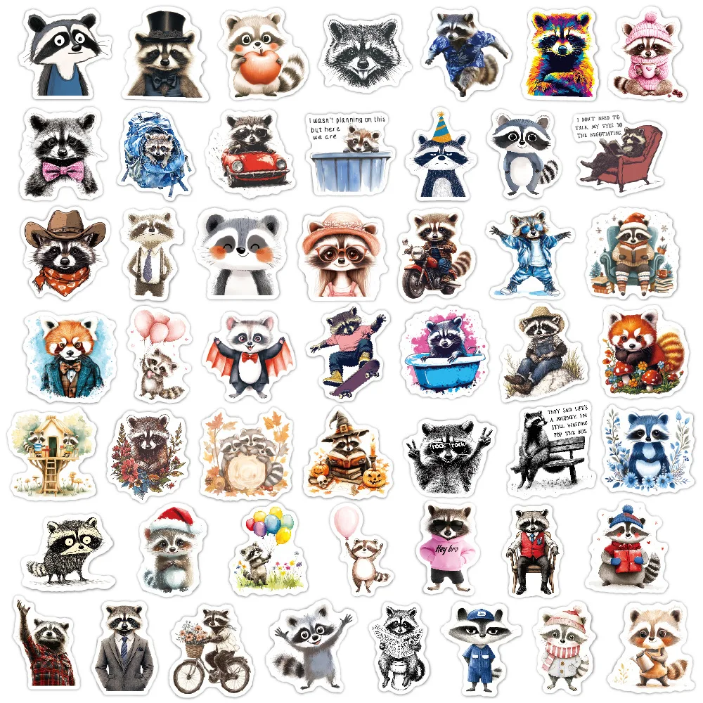 Autocollants Panda Rouge Mignon pour Skateboard, Ordinateur Portable, Téléphone, Étanche, Graffiti Animal, Kawaii, Jouets pour Enfants, 10 Pcs, 30 Pcs, 50Pcs