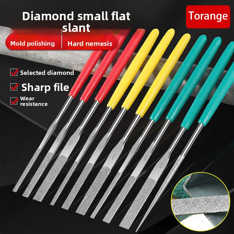 

Ультратонкая напильник, плоская 400-сетчатая алмазная песка, плоский косой нож для натирания, алмазный маленький напильник 200, полировальная форма, стружка