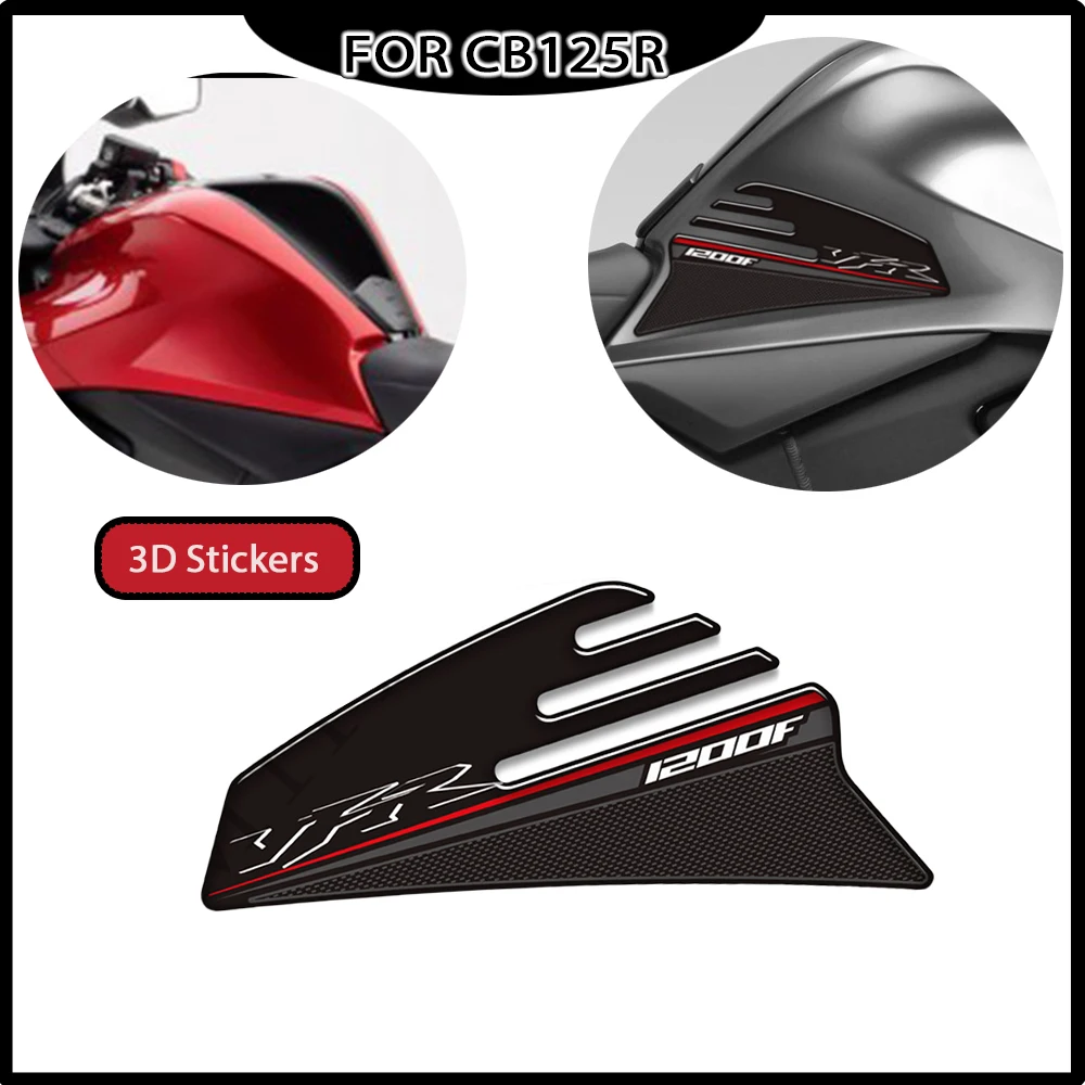 

Motorcycle For Honda VFR1200F VFR 1200 F VFR1200 Tank Pad Side Grips Gas Fuel Oil Kit Knee 3D Stickers Decals Protector