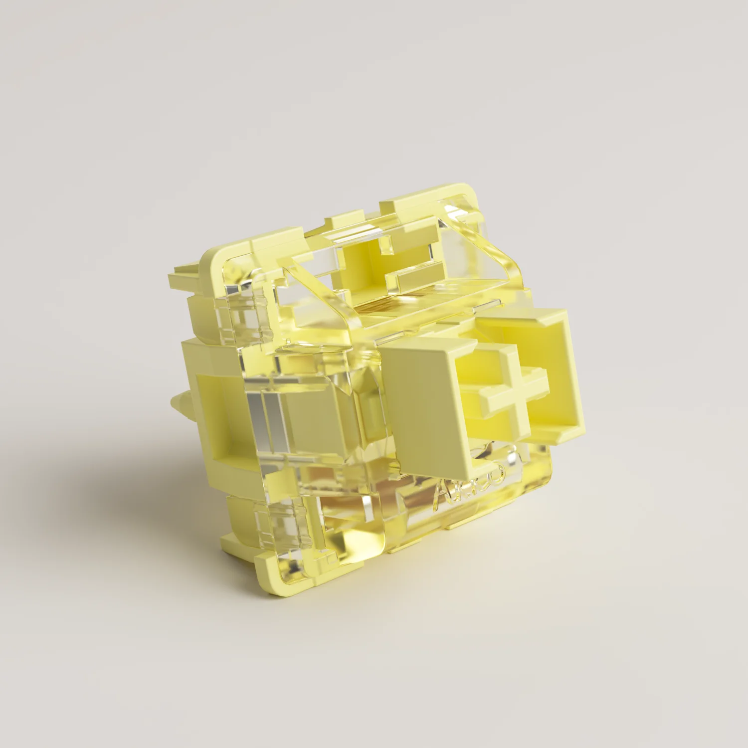 Akko V3 Pro Cream Yellow Switches 5 Pin 50gf Dustproof Stem Linear Switch Compatible with MX Mechanical Keyboard (45 pcs)