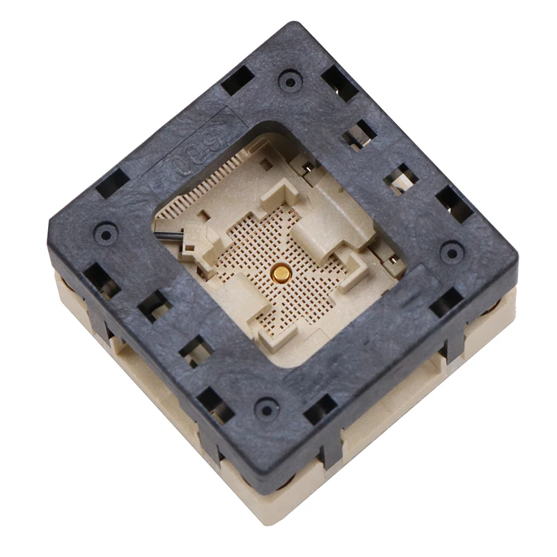 QFN64 downward pressure IC socket spacing 0.5mm chip size 9 * 9mm suitable for automatic machine aging burning seat