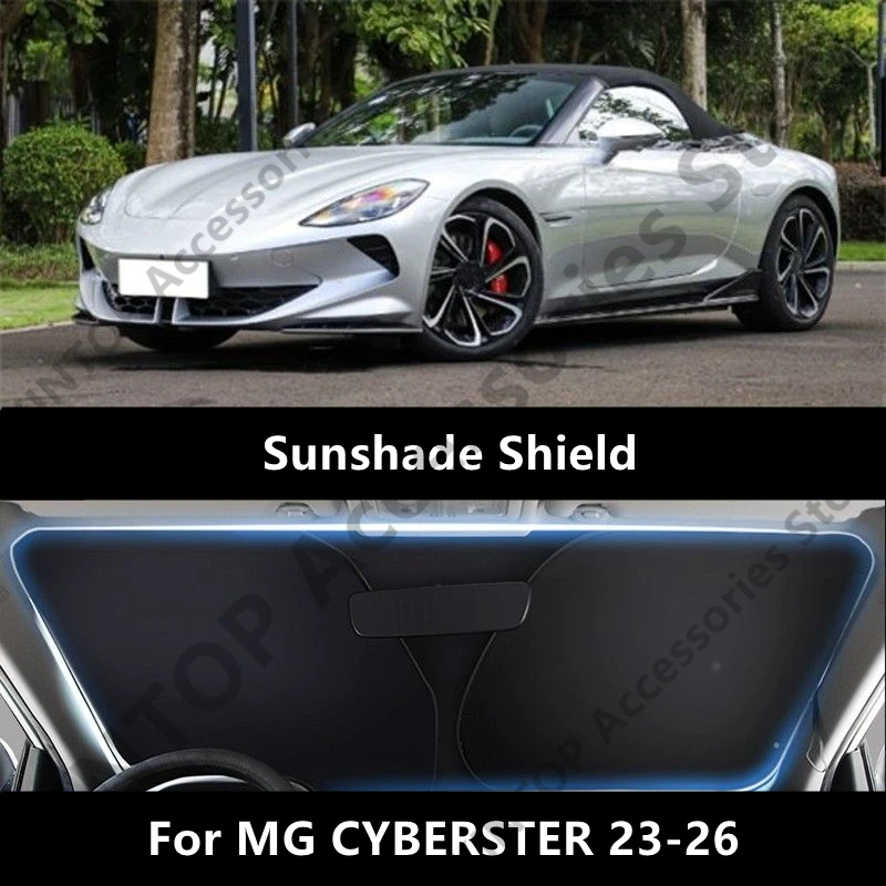 For MG CYBERSTER 23-26 Sunshade Shield,Sunscreen And Insulation Interior Modification Protection Item Accessories Refit