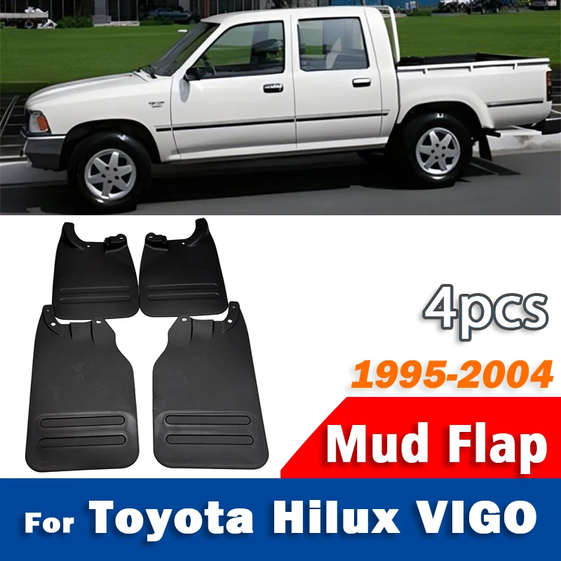1995-2004 For Toyota Hilux Vigo 4WD Mudguard Mudflaps Fender Mud Flap Guards Splash Mudguards Car Accessories 1 set 4pcs