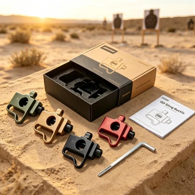Metal Quick Release QD Sling Buckle with Adjustable 20mm Rail Base, Single & Dual Point Sling Ring Model Accessories