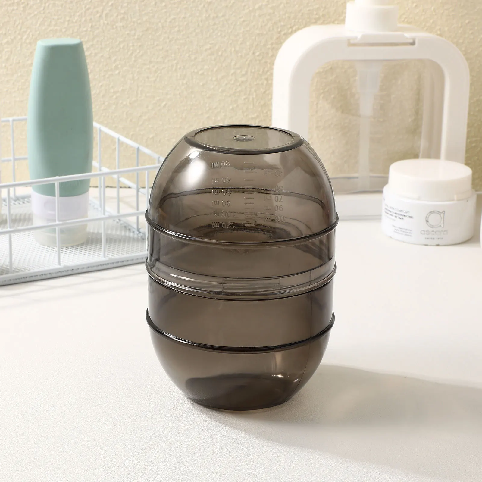 

Чашка для смешивания краски для волос, цветная чаша с двойной градуировкой для салона, домашнего использования, полипропиленовый материал, легко очищаемый инструмент для окрашивания волос