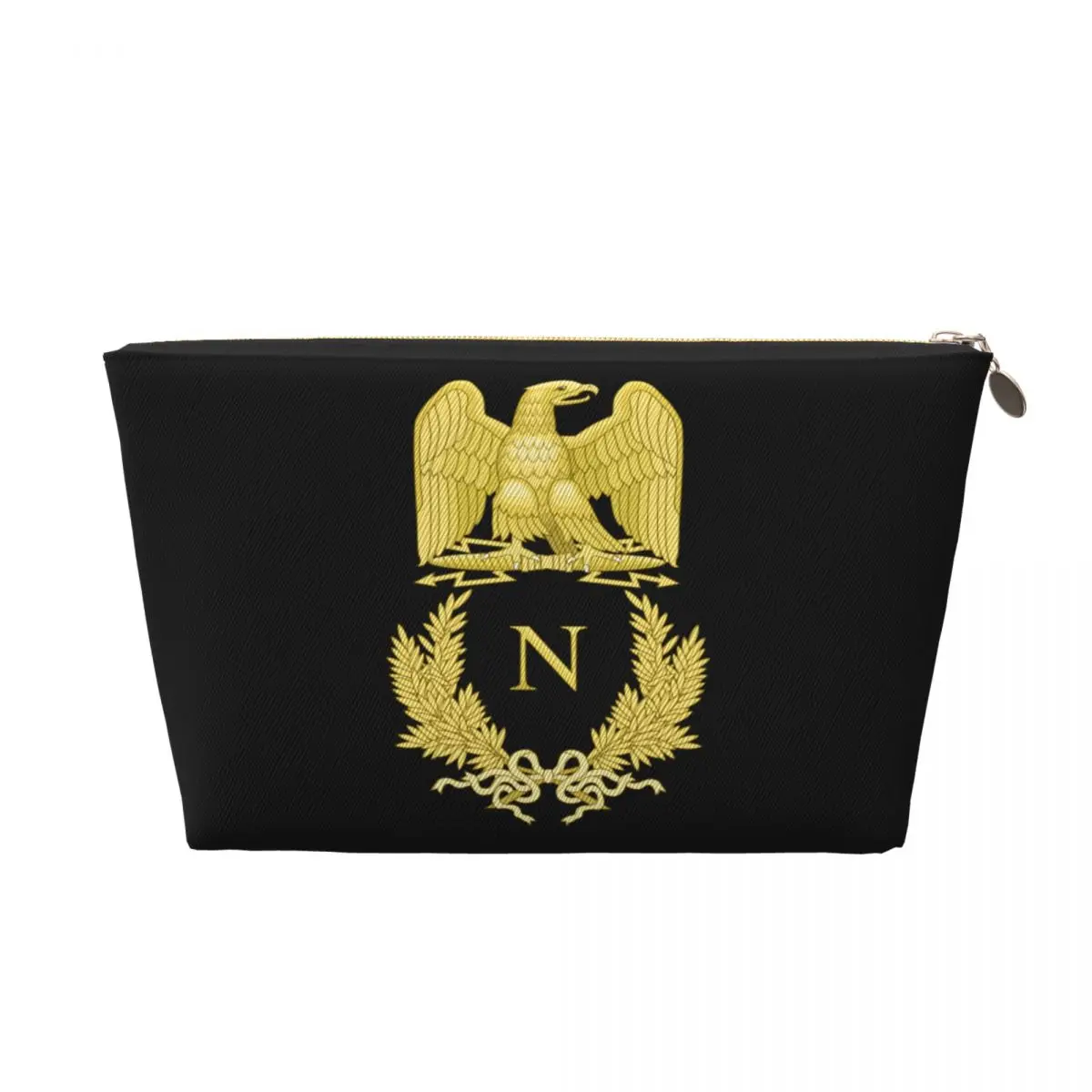 Custom Emblem Of Napoleon Bonaparte Travel Toiletry Bag  France French Empire Eagle Makeup Cosmetic Bag Beauty Storage Dopp Kit