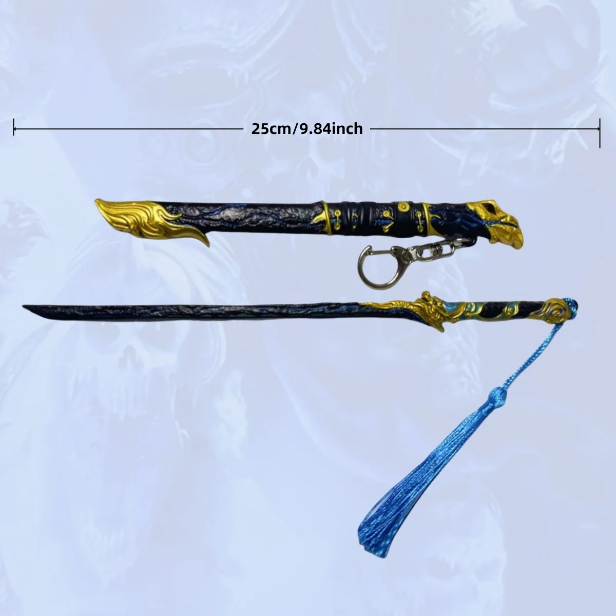 Épée Katana en métal Naraka Bladepoint de 9.8 pouces, couteau Ninja, sabre Katana japonais Original de samouraï, accessoires de Cosplay, jouet accessoire