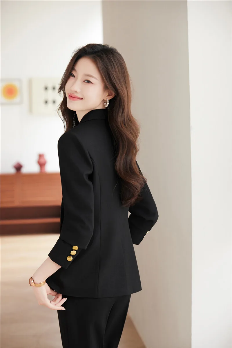 2024 Newest Women Business Suits Female Pantsuits Professional Office Work Wear with Pants and Jackets Coat OL Trousers Set