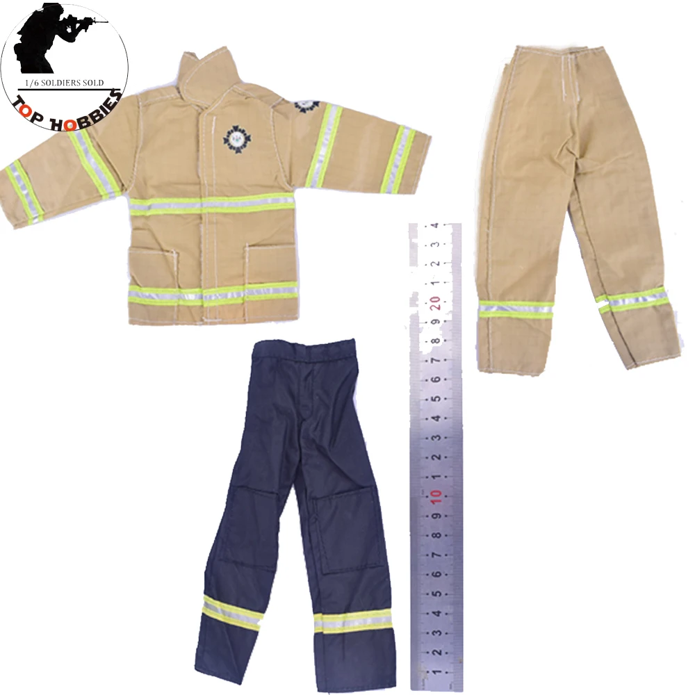 1/6 Scale Action Figure Accessory Man Body Fire Suits Lifeguard suit Firemen Uniform For 12Inch Body In Store Collectible