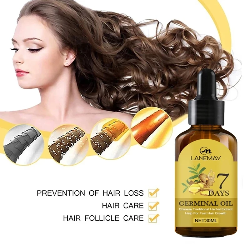 Hair Growth Essential Oils Essence Prevent Hair Loss Health Hair Care Repair Baldness Anti-dropping Promote Hair Grow Serum