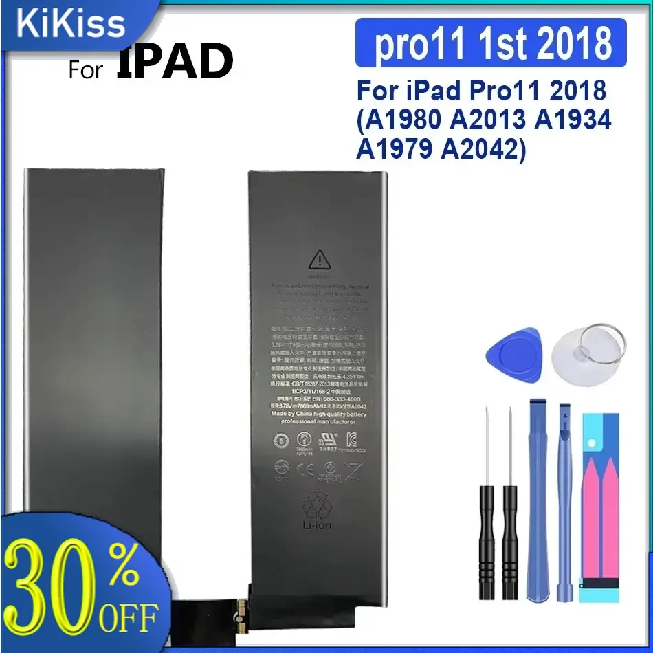 

Аккумулятор для планшета iPad Pro 11 2018, 1st, 2nd, 2020, A1980, A2013, A1934, A1979, A2042, A2228, A2230, A2231, 2rd 2th