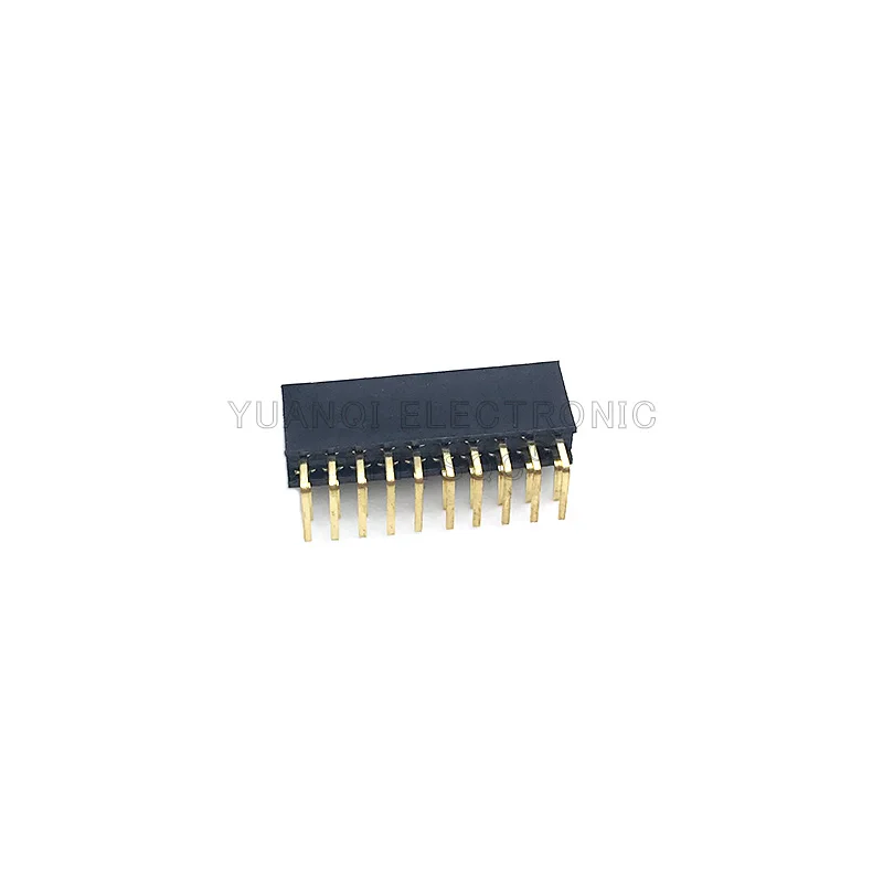 2.54mm r/a dupla fileira fêmea 2 40 40p pwb placa direito ângulo pino encabeçamento soquete conector pinheader 2 */4/6/10/20/40pin para arduino