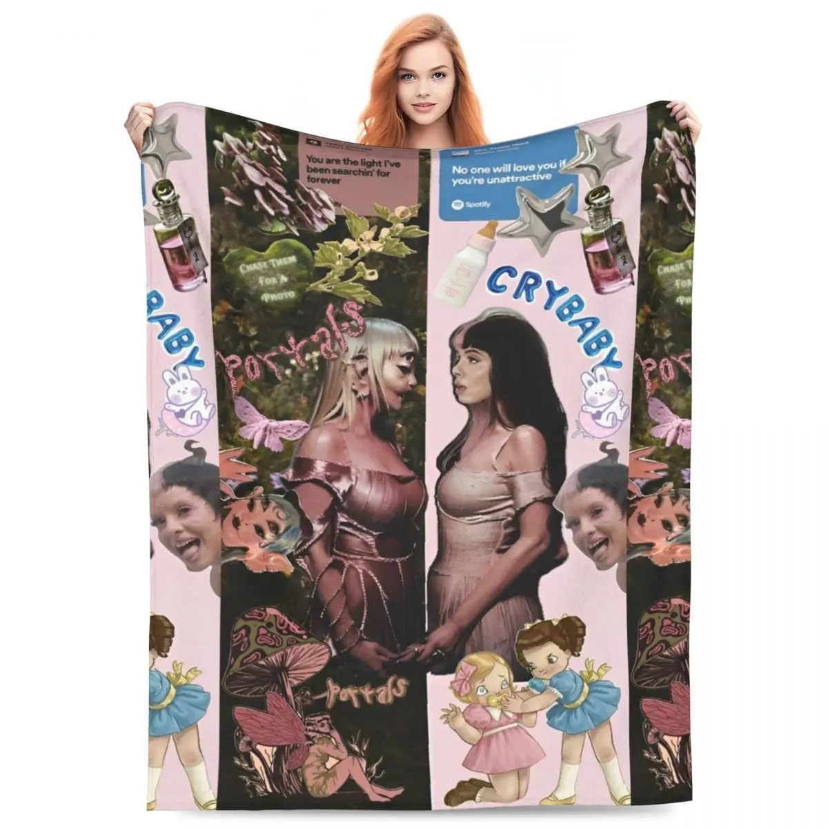 

Melanie Martinez Portals Merch Blanket Super Soft Flannel Throw Blanket Relax Bedspread