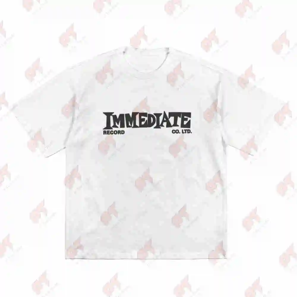 Immediate Records Short Sleeve Tee 100% Cotton T-Shirt