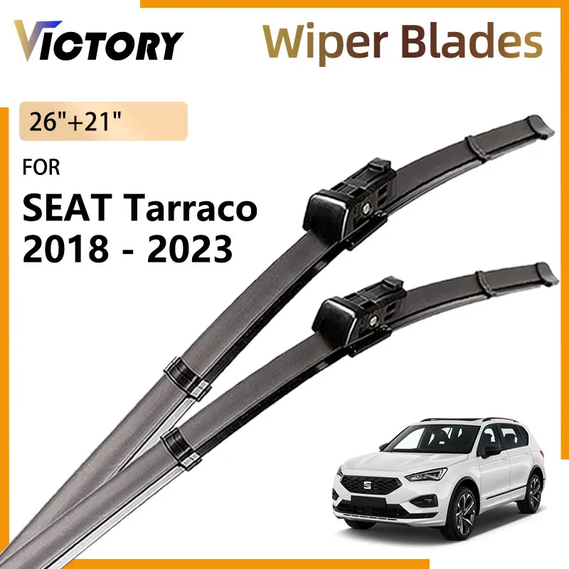 

For SEAT Tarraco FR KN2 2018 2019 2020 2021 2022 2023 Accessories Front Wiper Blades Windshield Windscreen Window Brushes 26"21"