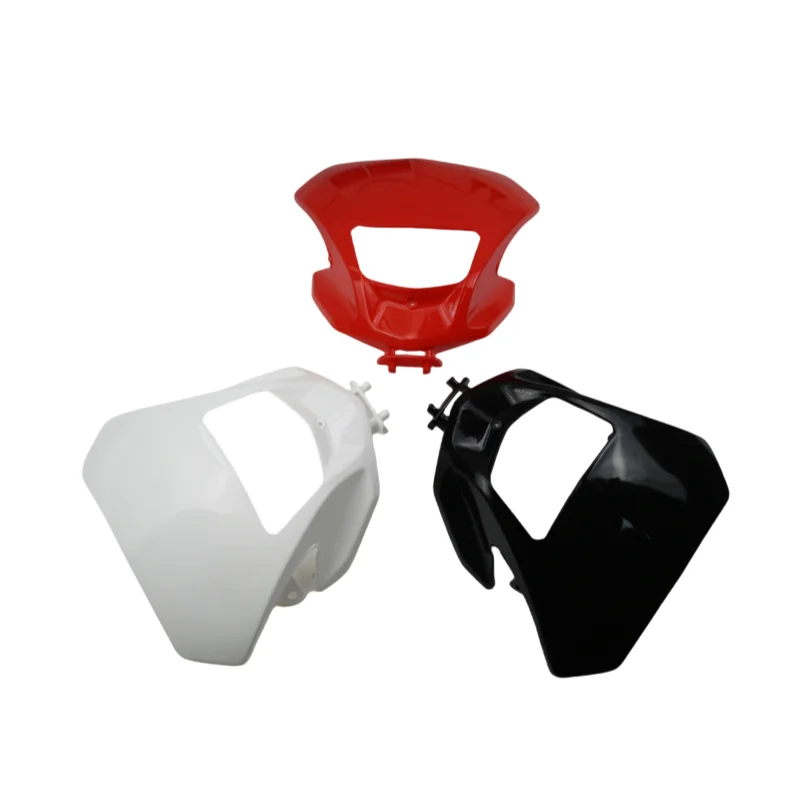 Motorcycle Headlight Lamp Front Fairing Cover Black Upper Front Fairing Cockpit Mask for HONDA XR230 XR250 XR400