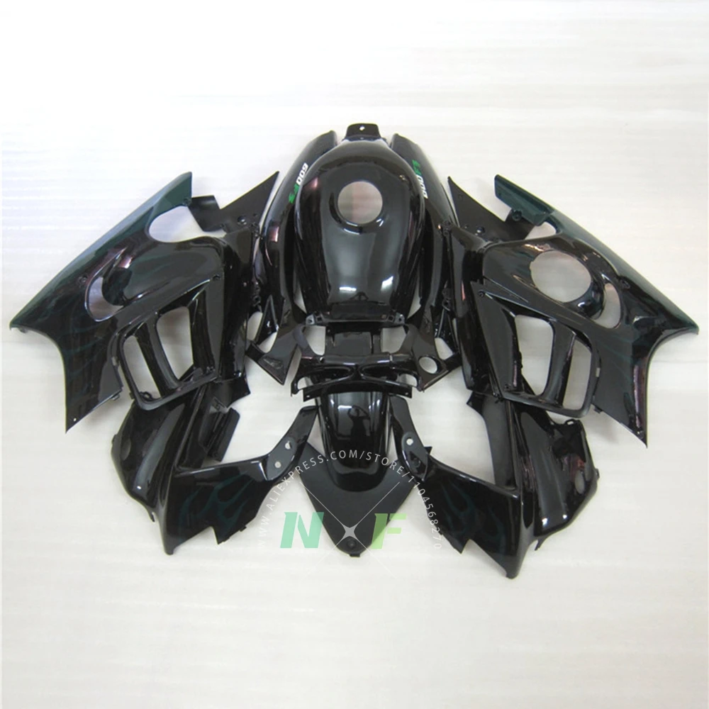 

Aftermarket Parts Fairings CBR600F3 1995 1996 Glassy Black Injection Fairing Set Bodywork Kit for Honda CBR 600 F3 95 96