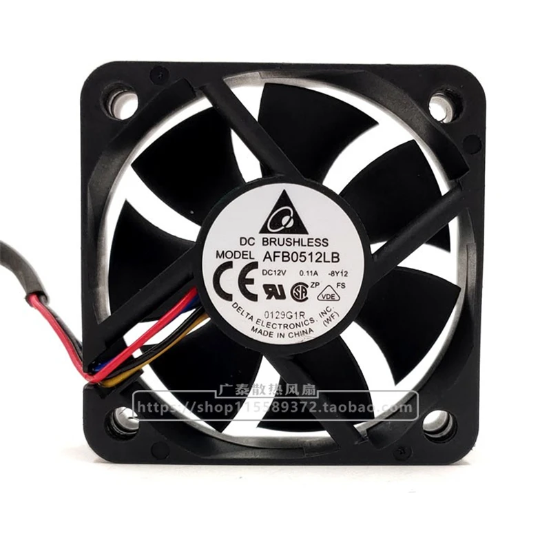 New original AFB0512LB 5015 12V 0.11A 5CM 4-wire PWM temperature controlled silent cooling fan