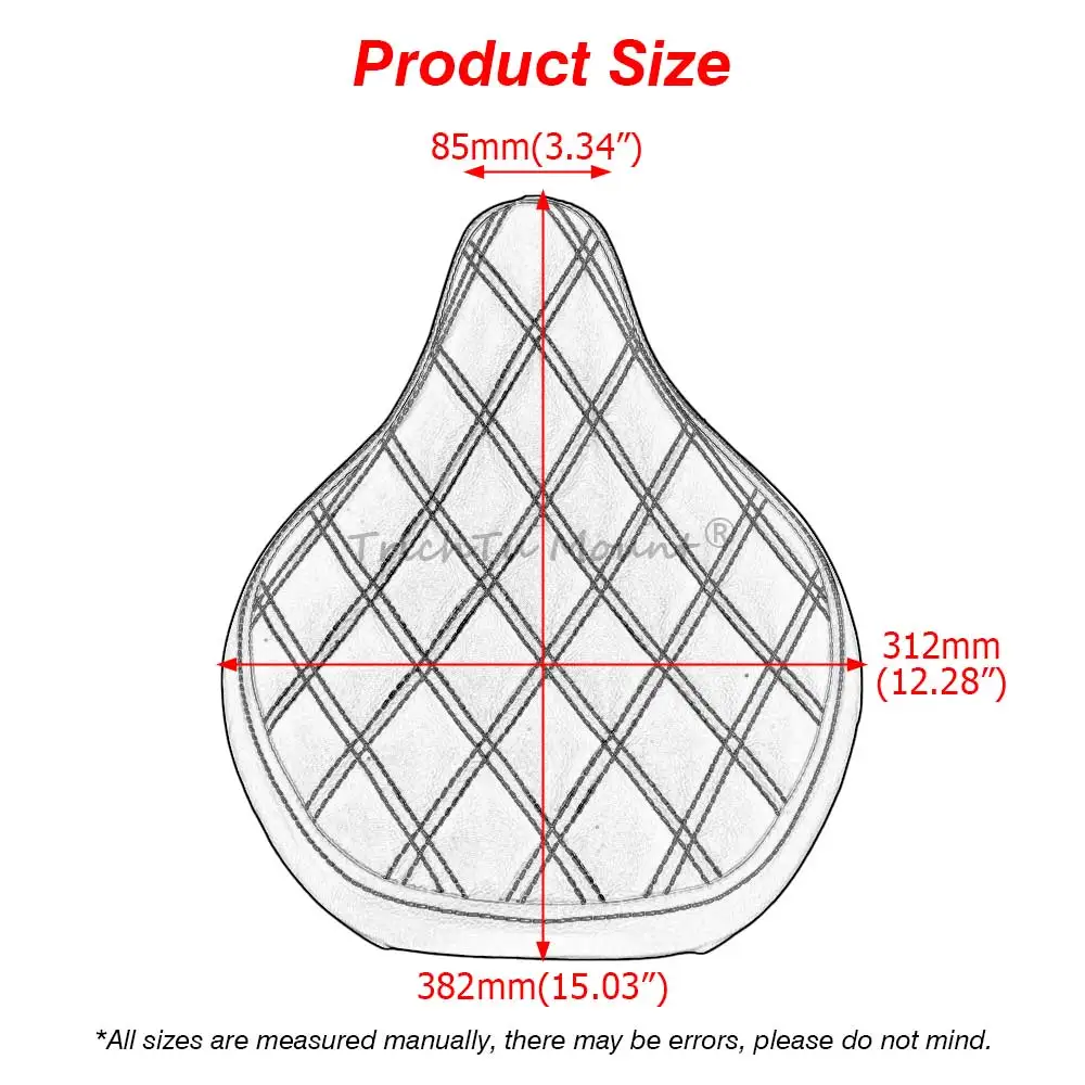 

Motorcycle Driver Seat Pad 1 Pcs Fits For Triumph Bonneville Bobber 2017-2025 Black Models 2018-2020 Black/Black Red/Black White