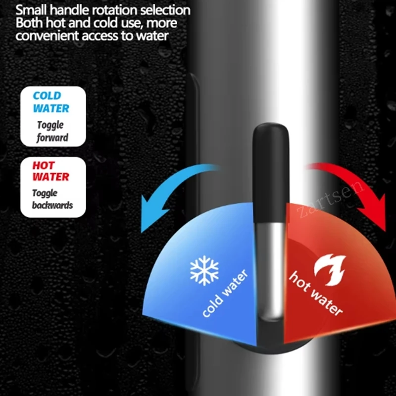3000 واط 220 فولت الكهربائية المطبخ سخان المياه الحنفية لحظة الساخن مياه الفولاذ المقاوم للصدأ صنبور سخان صنبور التدفئة الباردة #4